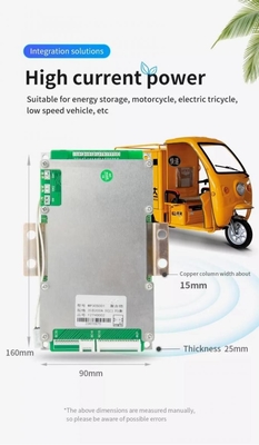 Hệ thống BMS Lithium 12V - 72V 3S-24S 100A 120A 150A 200A 250A Lifepo4 Pin Lithium BMS