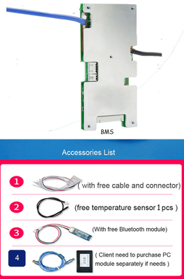 Hệ thống BMS thông minh 6S đến 10S Ứng dụng pin lithium 20A đến 60A Hiện tại có sẵn