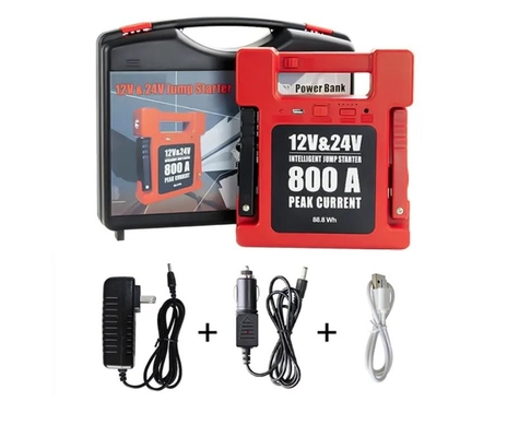 Mini Car Battery Booster Power Pack 12v 24v Car Jump Starter Battery Charger