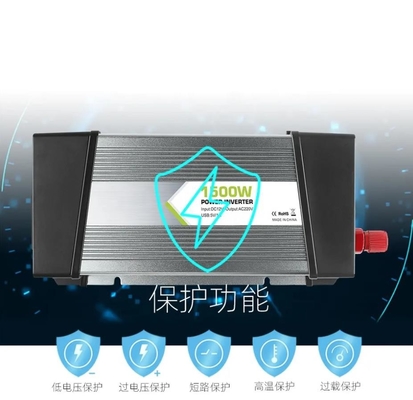 Biến tần nguồn AC 1.5KW DC 12 v đến 230V Biến tần sóng hình sin biến đổi năng lượng mặt trời Hiệu suất cao