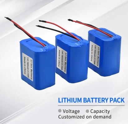 2600mah 3000mah 3.7V 7.4V 7800mah 9ah 18650 Bộ pin Lithium Ion có thể sạc lại