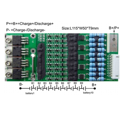 Hệ thống BMS 48V Lithium Ion, BMS 3S 20A bốn lớp OEM ODM