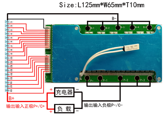 Hệ thống 4S-24S Lithium BMS 150a 160a Nhiều lớp cho E Scooter