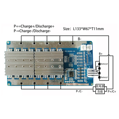 800A 200A Lithium BMS Hệ thống 4S 8S 10S cho bộ pin khởi động xe nhỏ