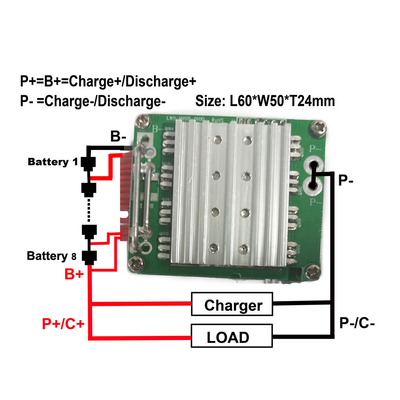 5S 12v Lithium BMS, Pin Lifepo4 BMS 30A Tự động khởi động cho xe điện