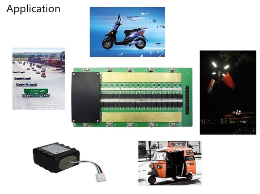 24S 60A hoạt động BMS lifepo4, BMS với cân bằng Vật liệu FR-4
