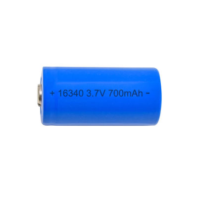 RCR123A Tế bào pin Lithium Ion Chu kỳ sâu 3.7V 700mah 16340