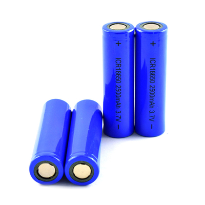 Pin 18650 có thể sạc lại 3,7 V 2500mah cho ngân hàng điện đèn pin