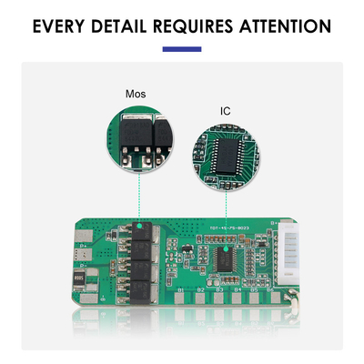 PCM BMS cho Bảng bảo vệ pin 18650 5A-10A có cân bằng