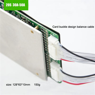 Hệ thống quản lý pin 50A 20S 60V 72V LiFePO4 BMS với bảo vệ nhiệt độ