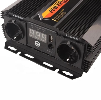 Biến tần 1000W 12v đến 220v Biến tần nguồn cho xe hơi 12V đến 110V với ổ cắm AC kép